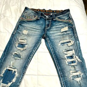 #513 of 1000 collectors edition rock Revival jeans size 32x30
